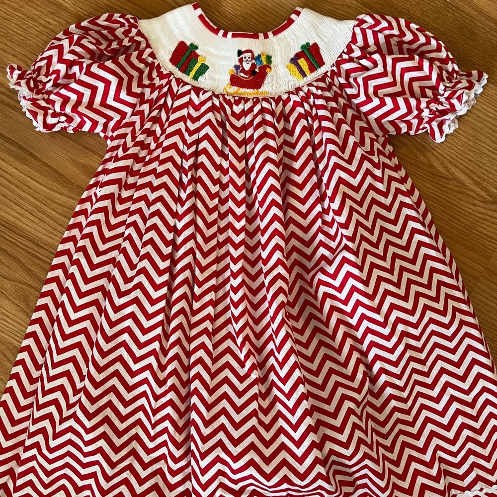 Babeeni stripe smocked dress Small burnt place on dress. 2nd‎ owners